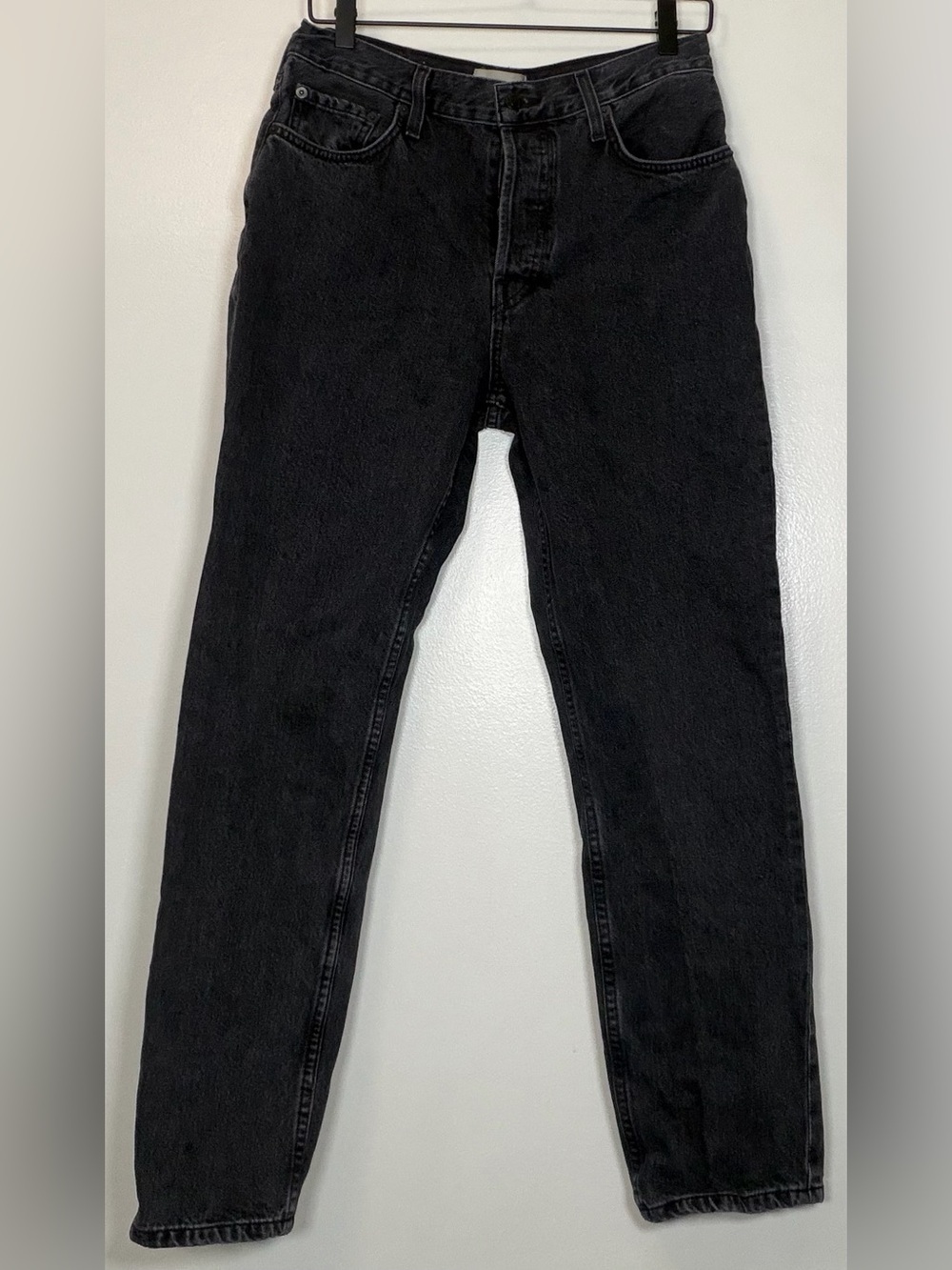 Everlane Black High-Rise Straight Jeans